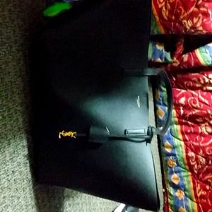 Saint Laurent brand new tote bag black leather.